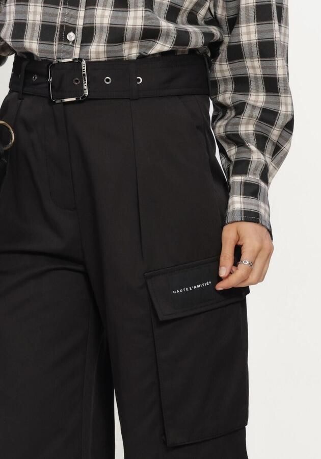 HAUTE L'AMITIÉ Haute L'Amitié Dames Broeken Rabi Cargo Pocket Tall Pant Zwart - Foto 4