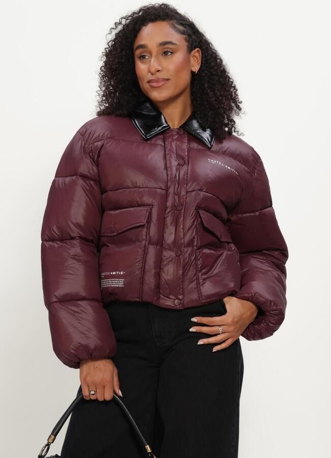 HAUTE L'AMITIÉ Haute L'Amitié Dames Jassen Climb Crop Pocket Jacket Bordeaux