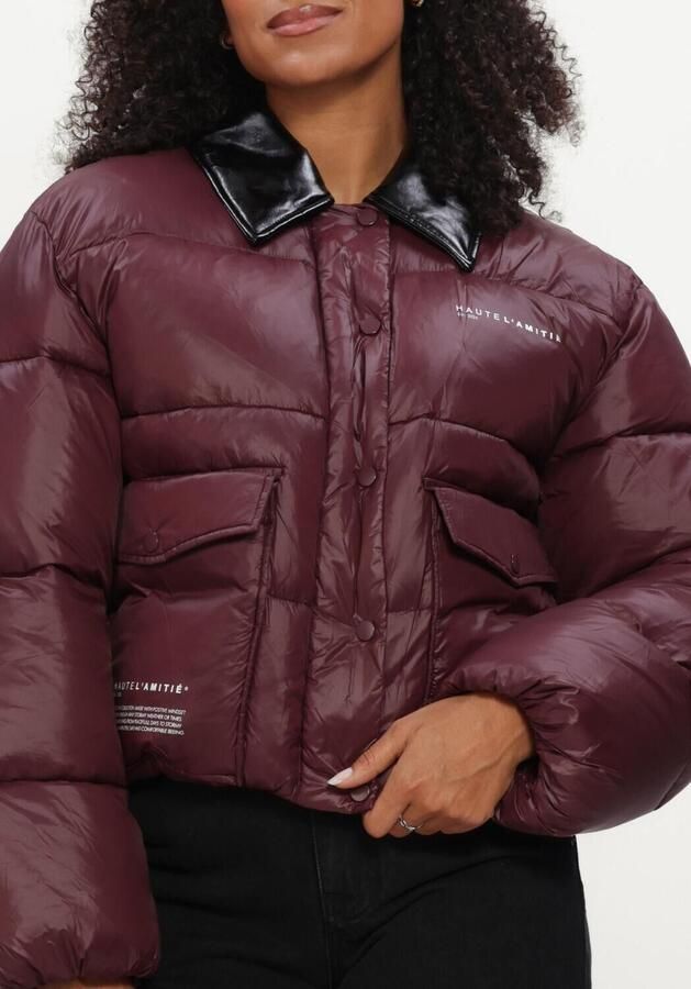 HAUTE L'AMITIÉ Haute L'Amitié Dames Jassen Climb Crop Pocket Jacket Bordeaux - Foto 4