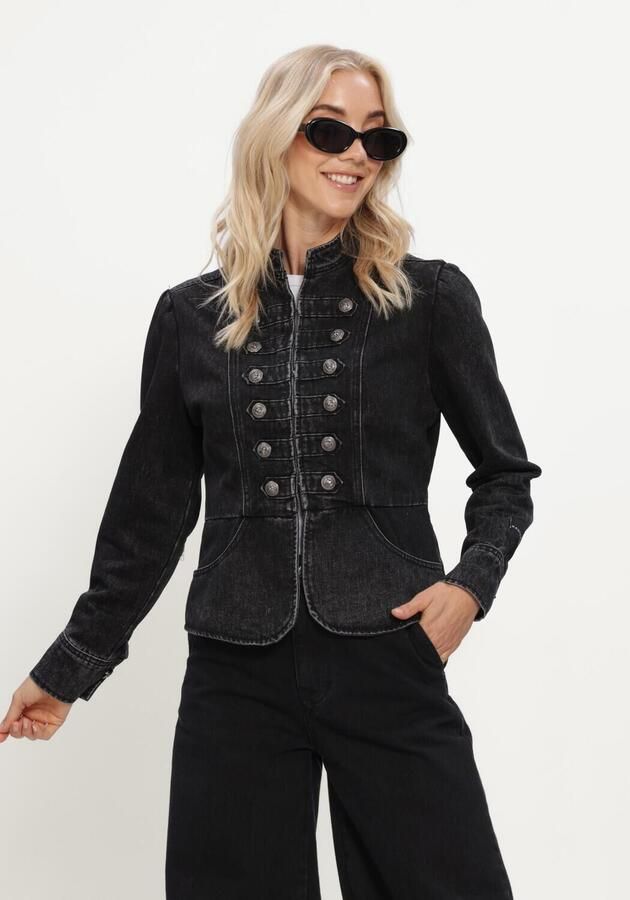 HAUTE L'AMITIÉ Haute L'Amitié Dames Jassen Denim Uniform Jacket Zwart