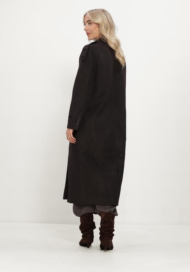 HAUTE L'AMITIÉ Haute L'Amitié Dames Jassen Lida Tailor Wool Coat Bruin - Foto 2
