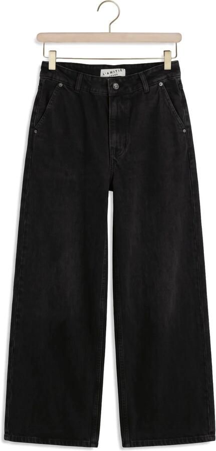 HAUTE L'AMITIÉ Haute L'Amitié Dames Jeans Denim Harem Tall Pant Black Zwart - Foto 4