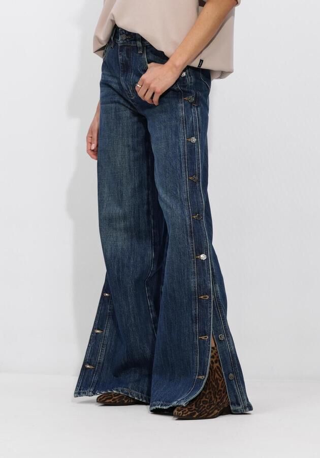 HAUTE L'AMITIÉ Haute L'Amitié Dames Jeans Denize Button Tall Jeans Blauw