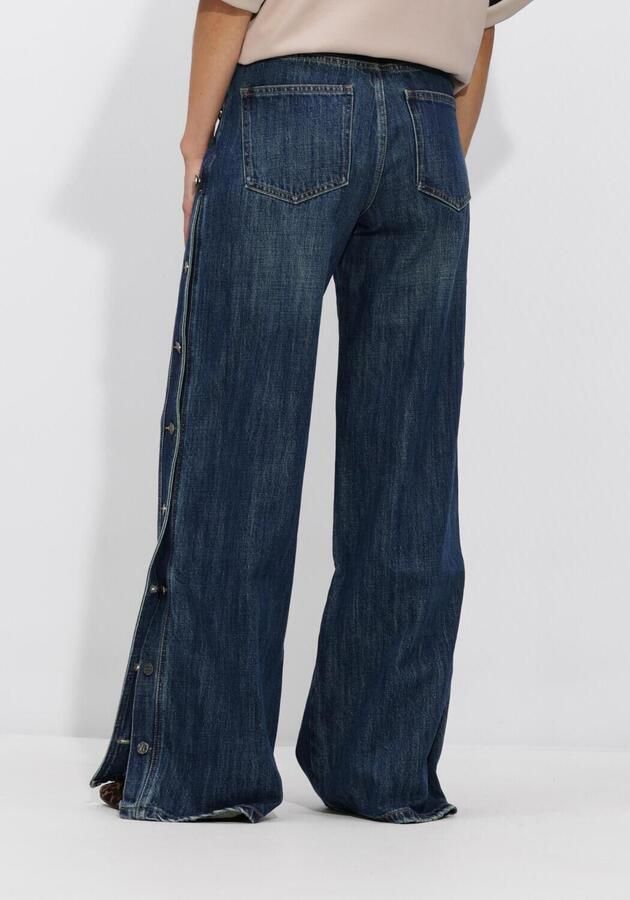 HAUTE L'AMITIÉ Haute L'Amitié Dames Jeans Denize Button Tall Jeans Blauw - Foto 2