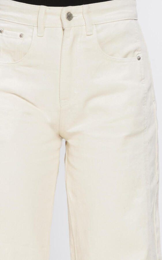 HAUTE L'AMITIÉ Haute L'Amitié Dames Jeans Drew Barrel Panel Tall Jeans White Ecru - Foto 3