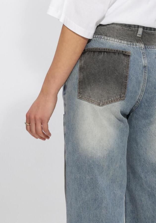 HAUTE L'AMITIÉ Haute L'Amitié Dames Jeans Two-tone Patch Tall Jeans Multi - Foto 3