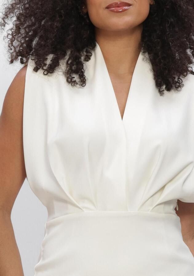 HAUTE L'AMITIÉ Haute L'Amitié Dames Jurken L'egance Crop Drape Dress Gebroken Wit - Foto 2