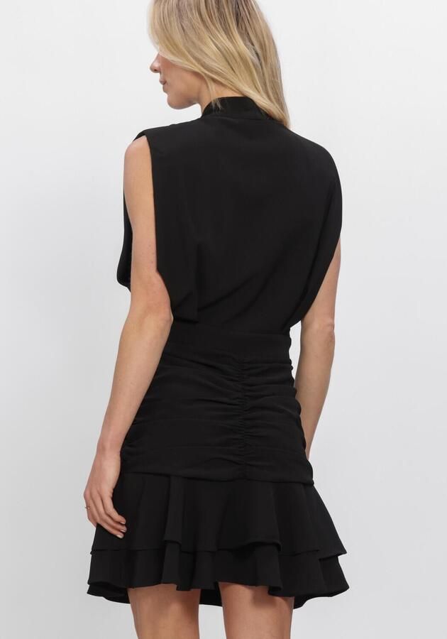 HAUTE L'AMITIÉ Haute L'Amitié Dames Jurken L'egance Gather Crop Dress Zwart - Foto 3