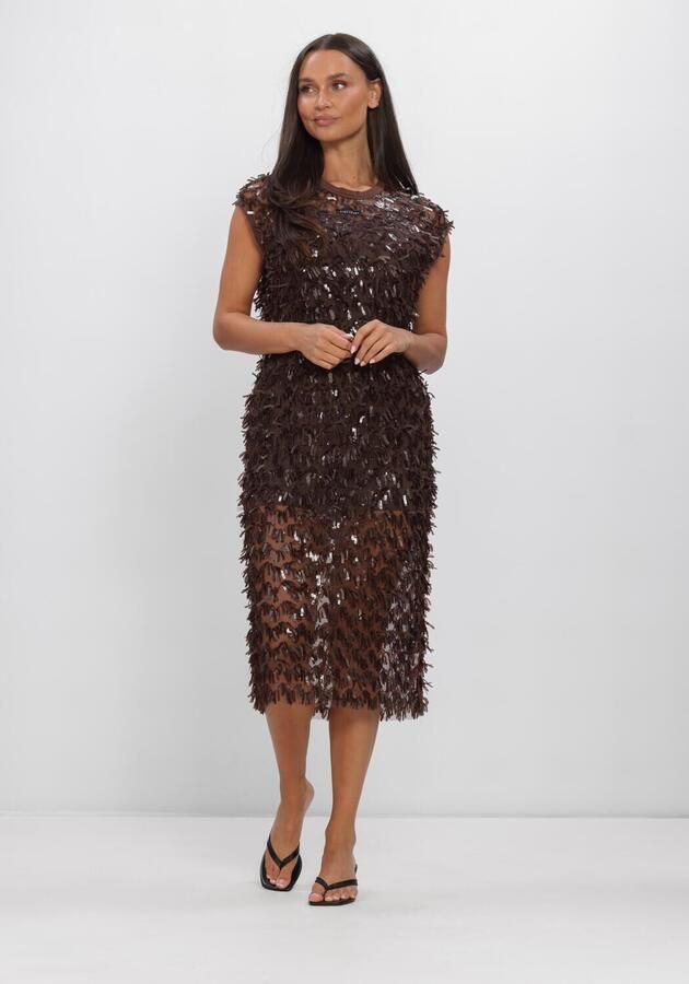 HAUTE L'AMITIÉ Haute L'Amitié Dames Jurken Limone Dress Bruin