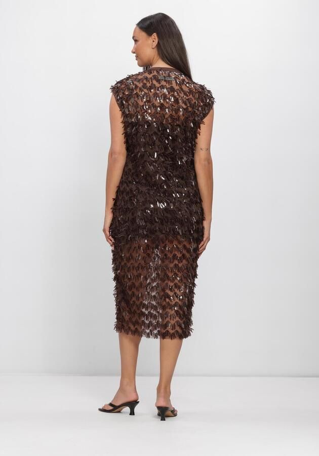 HAUTE L'AMITIÉ Haute L'Amitié Dames Jurken Limone Dress Bruin - Foto 2