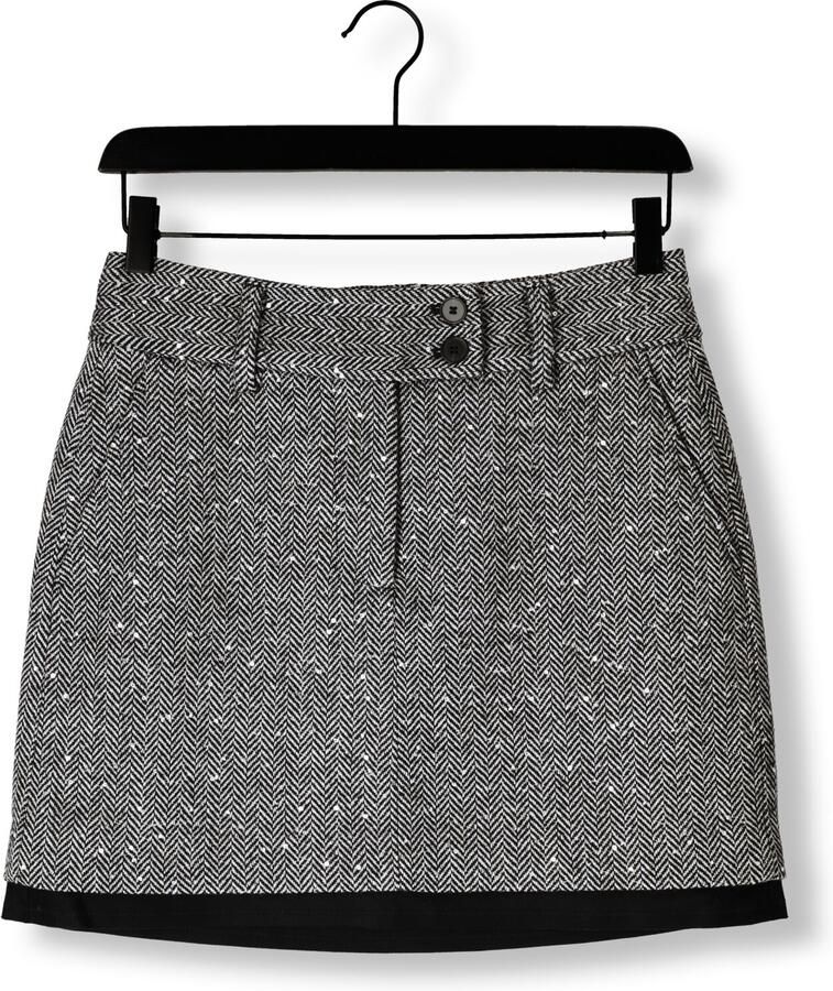 HAUTE L'AMITIÉ Haute L'Amitié Dames Rokken Hering Sequin Crop Skirt Grijs - Foto 2