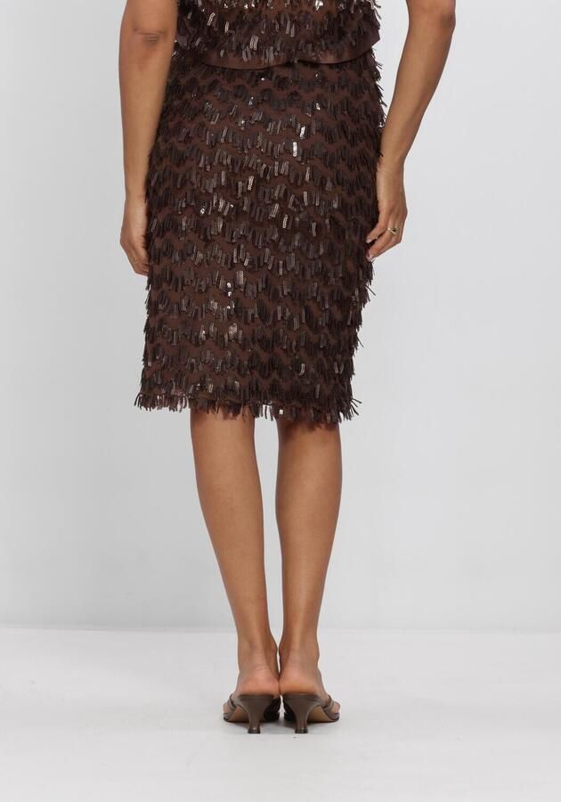 HAUTE L'AMITIÉ Haute L'Amitié Dames Rokken Limonele Pencil Skirt Bruin - Foto 2
