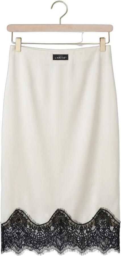 HAUTE L'AMITIÉ Haute L'Amitié Dames Rokken Naomi Lingerie Pencil Skirt Creme - Foto 4