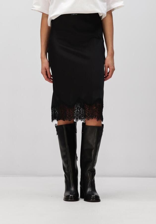 HAUTE L'AMITIÉ Haute L'Amitié Dames Rokken Naomi Lingerie Pencill Skirt Zwart