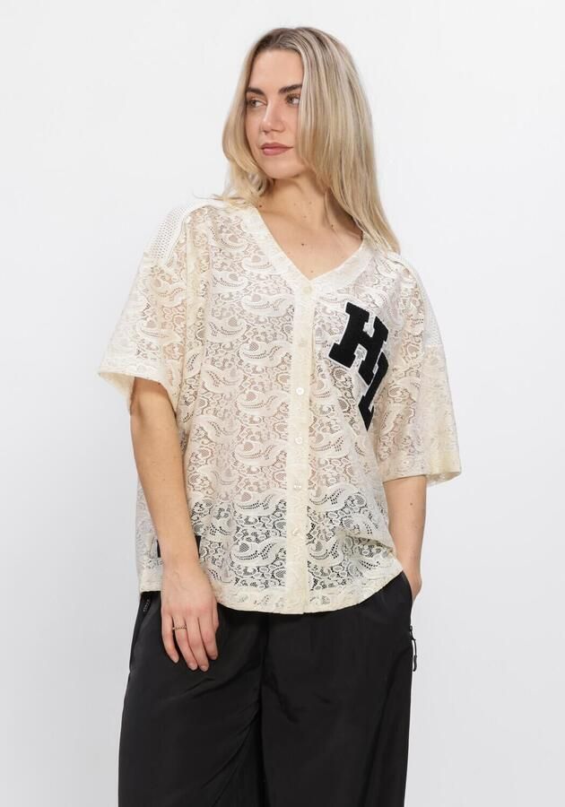 HAUTE L'AMITIÉ Haute L'Amitié Dames Tops & T-shirts Court Lace Tee Creme
