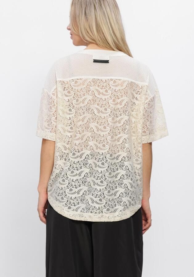 HAUTE L'AMITIÉ Haute L'Amitié Dames Tops & T-shirts Court Lace Tee Creme - Foto 2