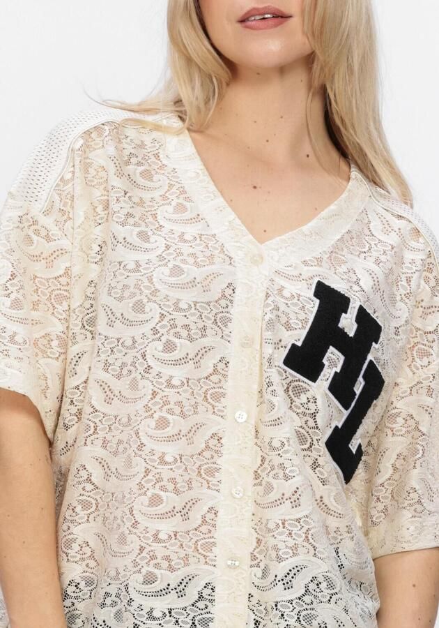 HAUTE L'AMITIÉ Haute L'Amitié Dames Tops & T-shirts Court Lace Tee Creme - Foto 3