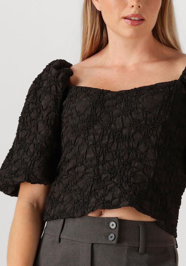 HAUTE L'AMITIÉ Haute L'Amitié Dames Tops & T-shirts Dazzy Top Zwart - Foto 2