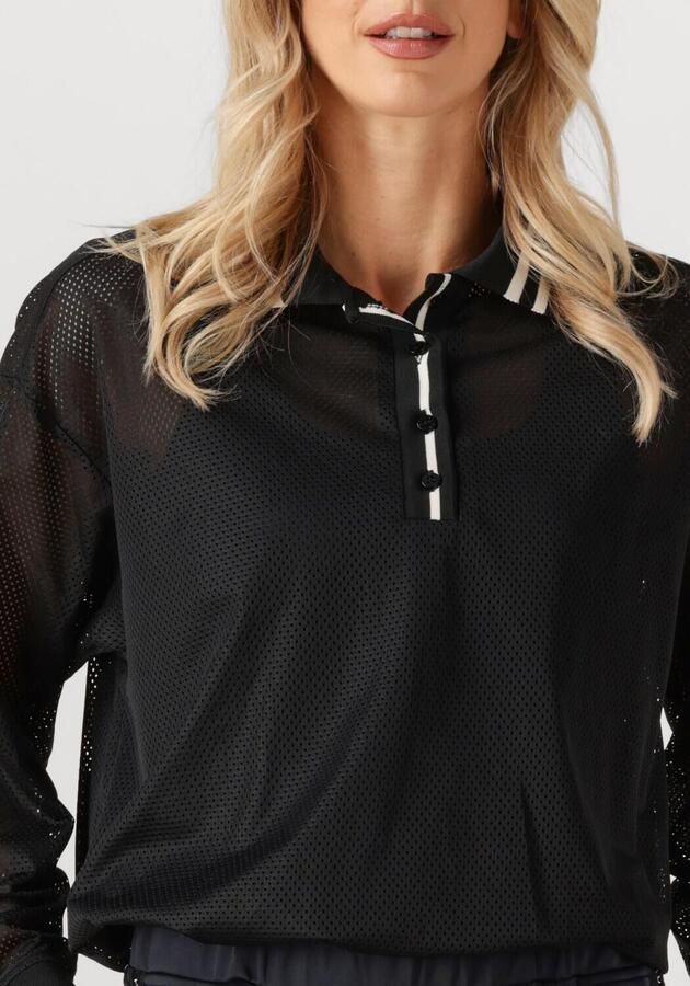 HAUTE L'AMITIÉ Haute L'Amitié Dames Tops & T-shirts Drift Polo Blouse Zwart - Foto 2
