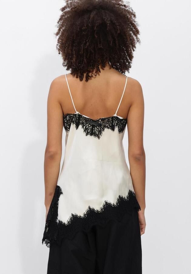 HAUTE L'AMITIÉ Haute L'Amitié Dames Tops & T-shirts Naomi Asym Contrast Lingerie Top Gebroken Wit - Foto 2