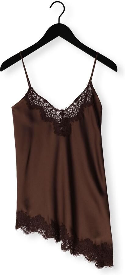 HAUTE L'AMITIÉ Haute L'Amitié Dames Tops & T-shirts Naomi Asym Lingerie Top Bruin - Foto 4