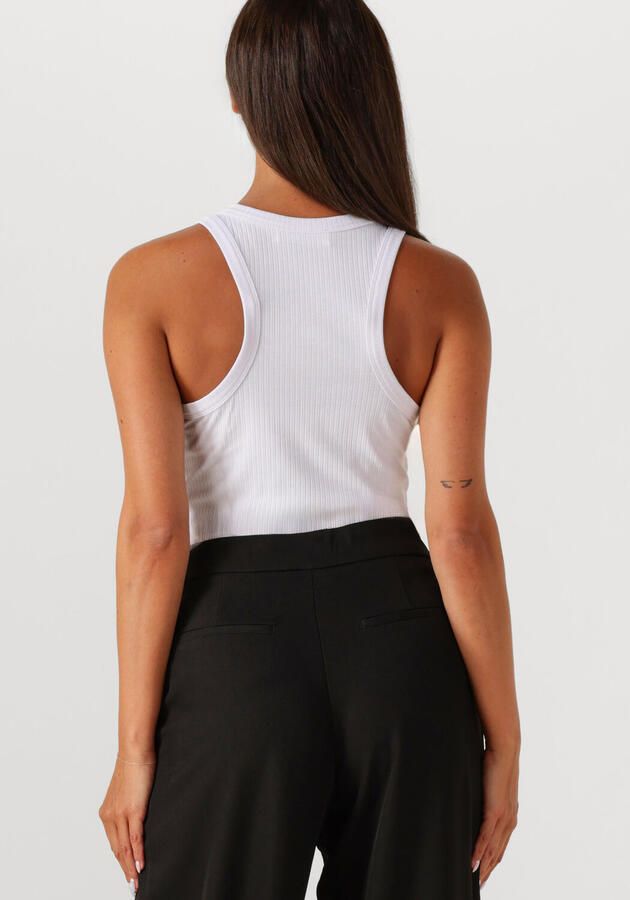 HAUTE L'AMITIÉ Haute L'Amitié Dames Tops & T-shirts Rib Badge Tank Wit - Foto 2