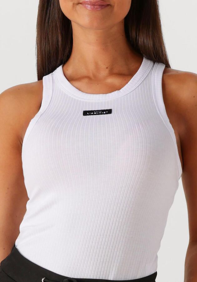 HAUTE L'AMITIÉ Haute L'Amitié Dames Tops & T-shirts Rib Badge Tank Wit