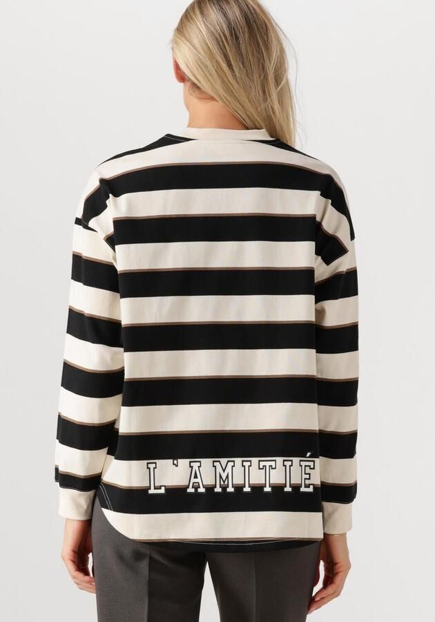 HAUTE L'AMITIÉ Haute L'Amitié Dames Tops & T-shirts Veronica Stripe Tee Sweat Multi - Foto 2