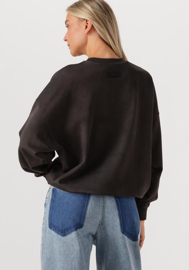 HAUTE L'AMITIÉ Haute L'Amitié Dames Truien & Vesten L'amitié Application Sweater Antraciet - Foto 2