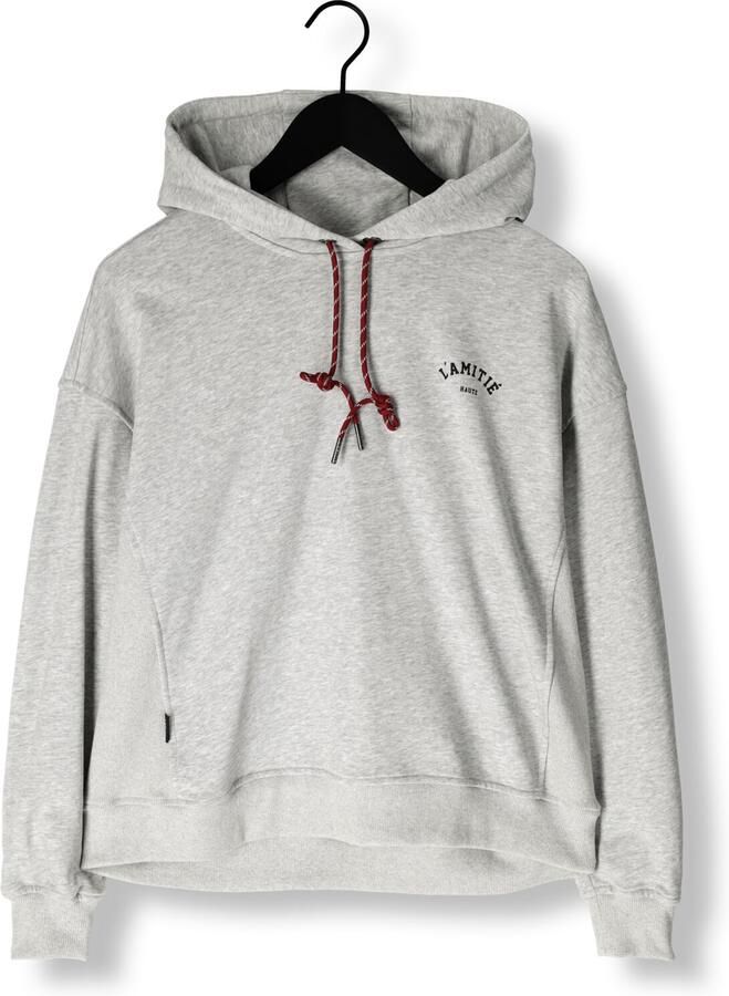 HAUTE L'AMITIÉ Haute L'Amitié Dames Truien & Vesten Mini Curve Hoodie Sweat Lichtgrijs