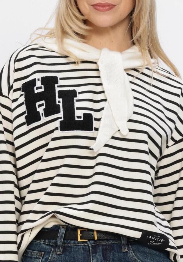 HAUTE L'AMITIÉ Haute L'Amitié Dames Truien & Vesten Stripe Application Sweat Multi - Foto 4