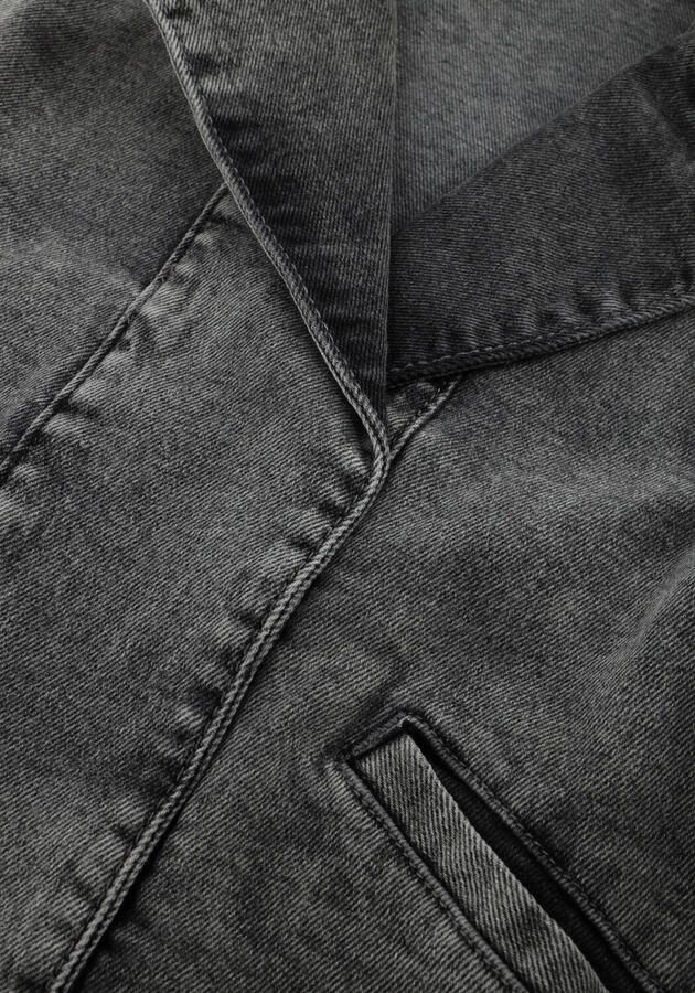 HOMAGE Meisjes Blazers Denim Gilet With Big Studs Donkergrijs