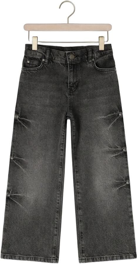 HOMAGE Meisjes Jeans Mid Waist Jeans With Big Studs Grijs - Foto 3