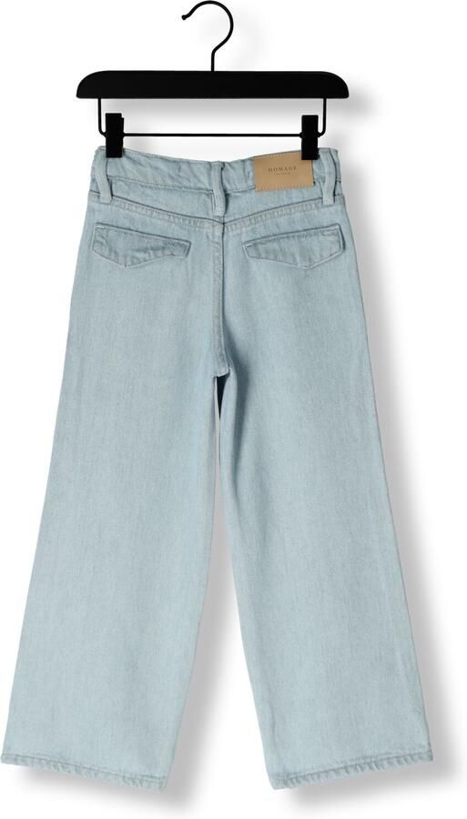 HOMAGE Meisjes Jeans Palazzo Jeans With Slits Lichtblauw - Foto 2
