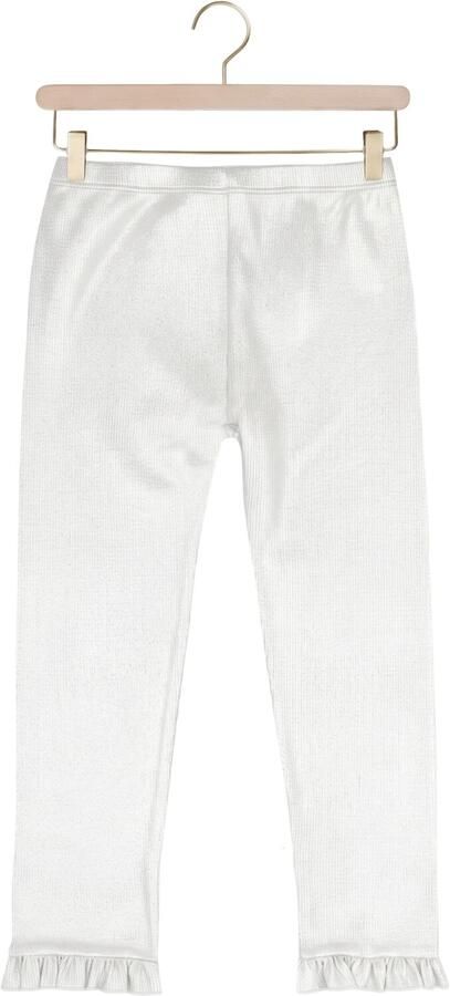 HOUSE OF JAIMIE Meisjes Broeken Frill Leggings Zilver