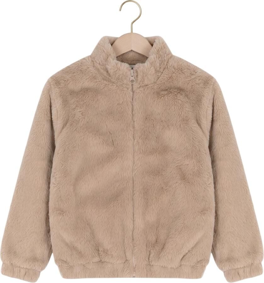 HOUSE OF JAIMIE Meisjes Jassen Soft Fur Jacket Beige