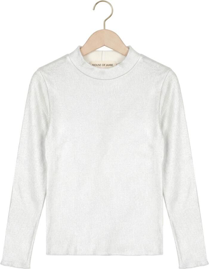 HOUSE OF JAIMIE Meisjes Tops & T-shirts Turtleneck Tee Zilver