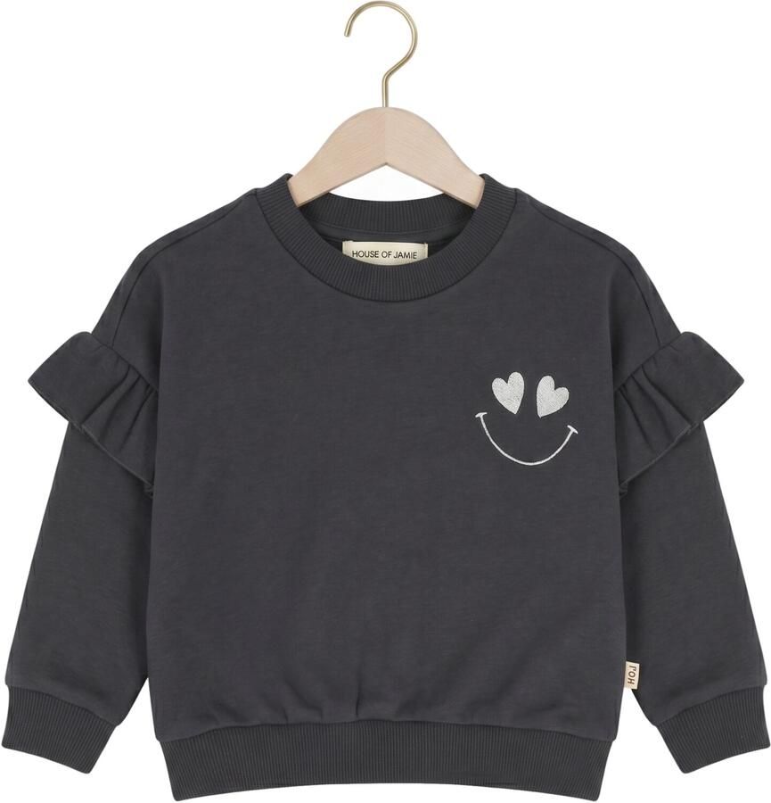 HOUSE OF JAIMIE Meisjes Truien & Vesten Frill Sweatshirt Donkergrijs