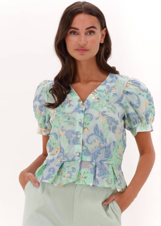 HUNKON Dames Blouses Coco Top Blauw