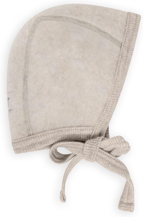 HUTTELiHUT Baby Hoeden Bonnet Wool Fleece Gebroken Wit-12M