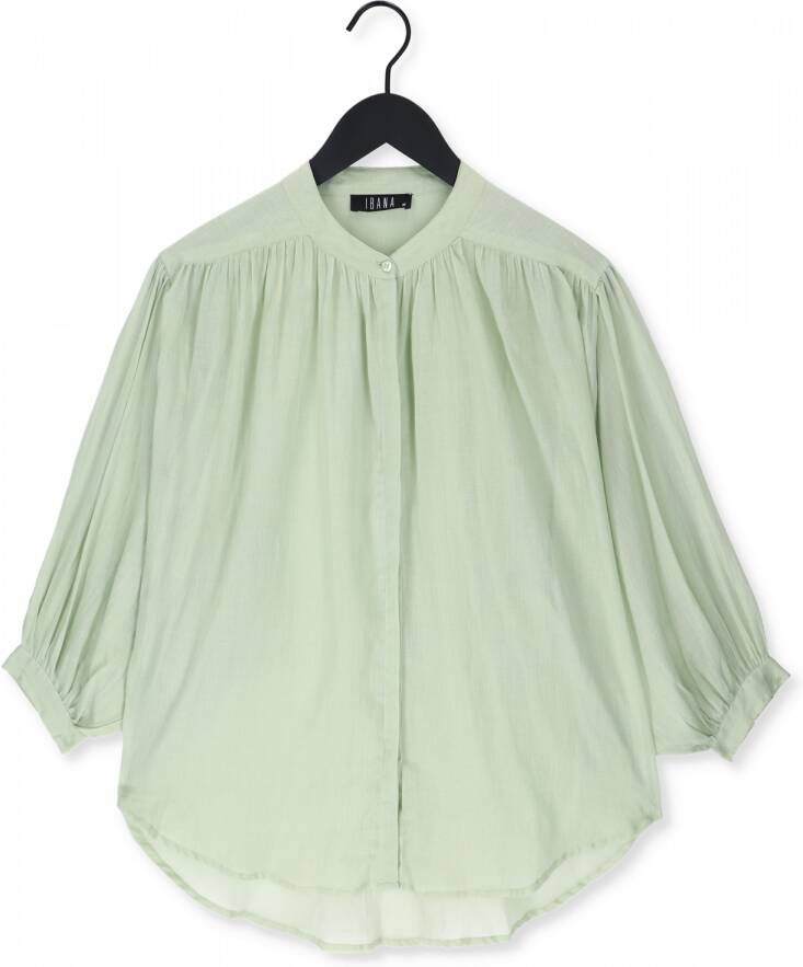 Ibana Oversized blouse Tiren groen