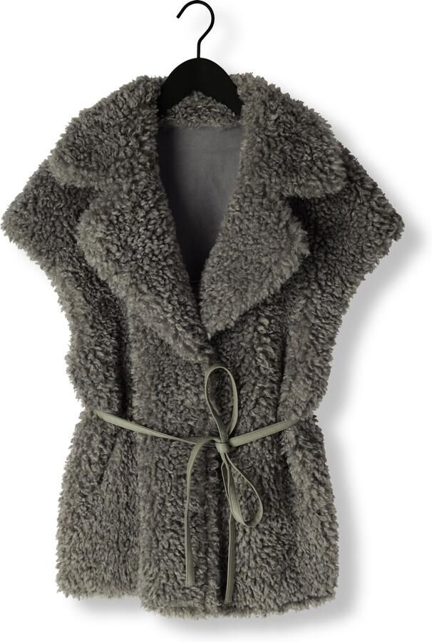 Ibana Faux fur gilet Cilka grijs - Foto 3