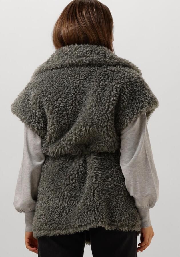 Ibana Faux fur gilet Cilka grijs