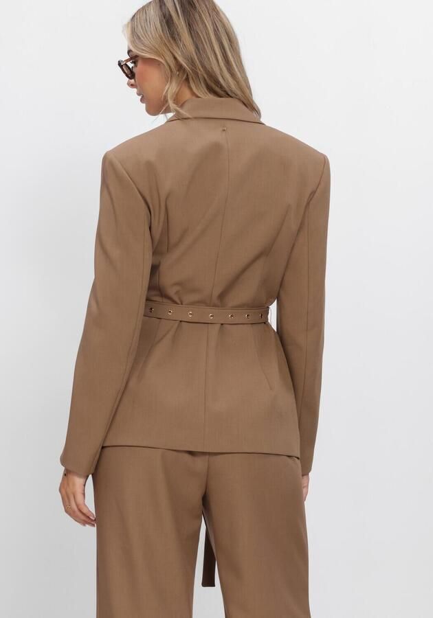 IBANA regular blazer met wol lichtbruin - Foto 3