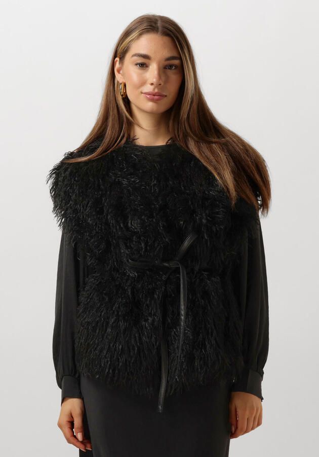 Ibana Zwarte Gilet met Franjes voor Vrouwen Black Dames - Foto 4