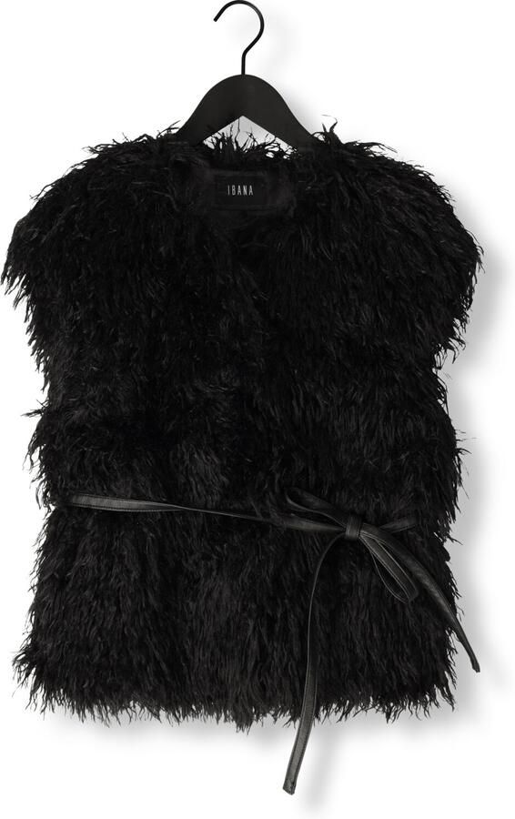 Ibana Zwarte Gilet met Franjes voor Vrouwen Black Dames - Foto 3