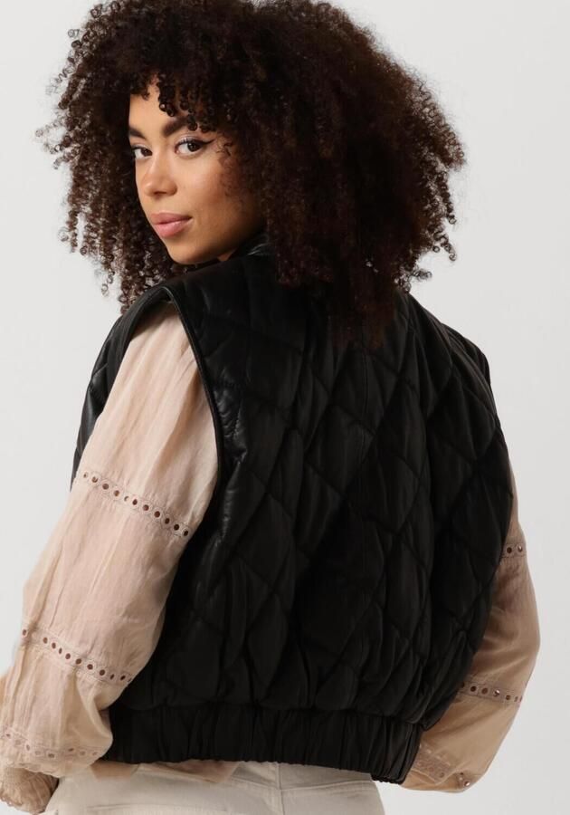 Ibana Stijlvol Zwart Gilet Black Dames - Foto 3