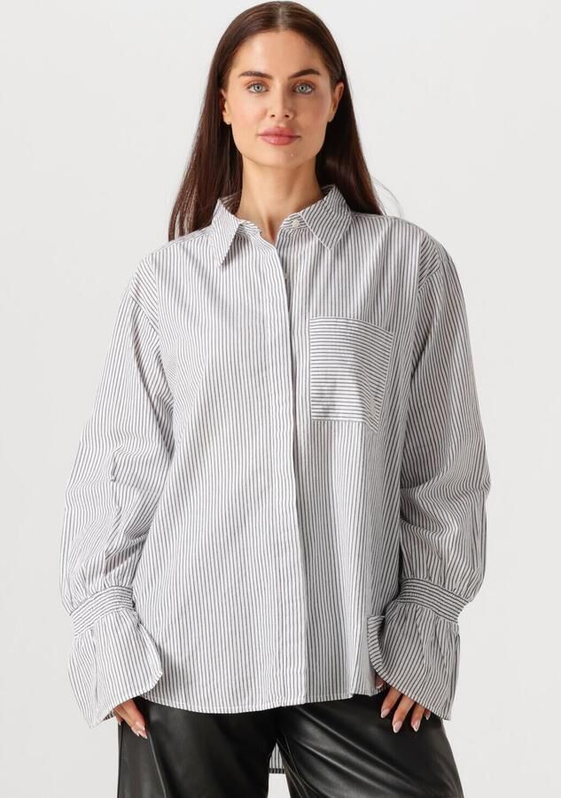 IBANA Dames Blouses Talya Grey Wit - Foto 4