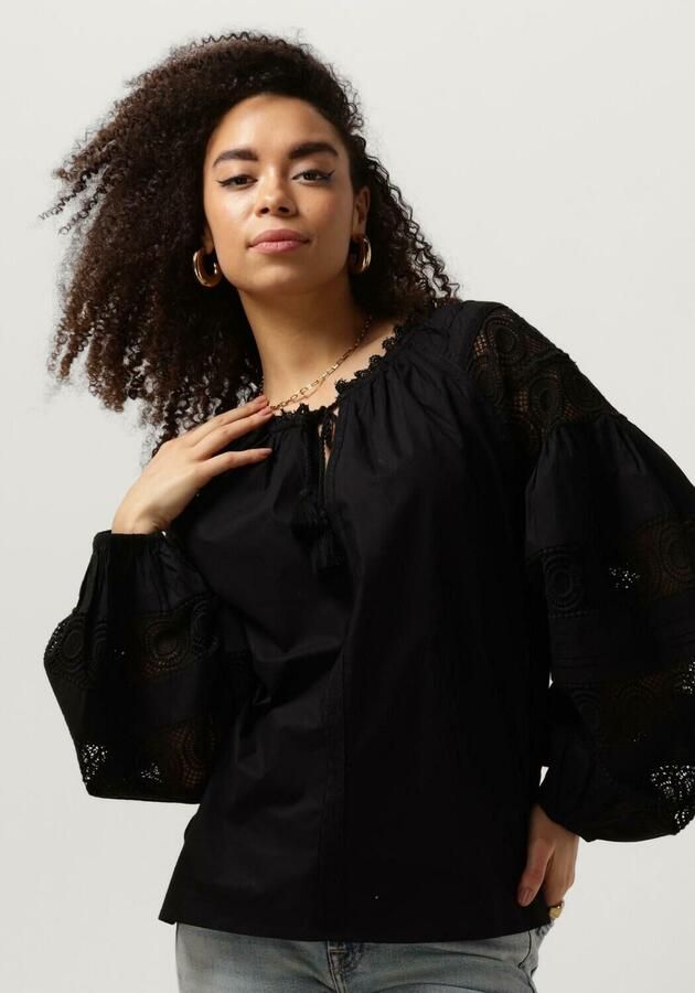 Ibana Zwarte Kant Blouse Tasmia Black Dames - Foto 3