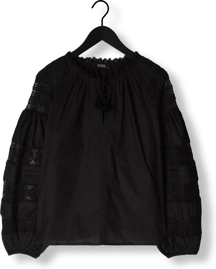 Ibana Zwarte Kant Blouse Tasmia Black Dames